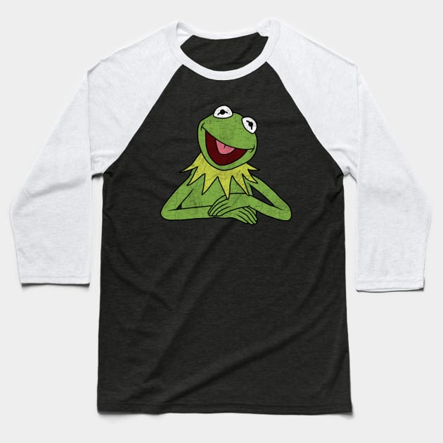 Kermit The Frog Baseball T-Shirt by valentinahramov